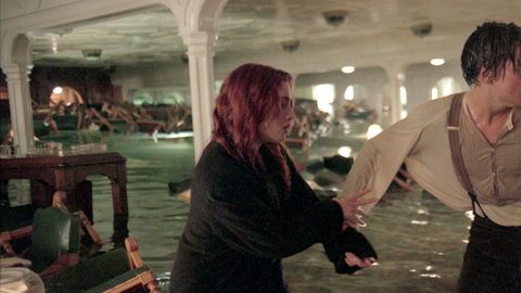 La reposición de 'Titanic' en 3D, con Kate Winslet y Leonardo DiCaprio, entró en tercer lugar.