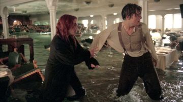 La reposición de 'Titanic' en 3D, con Kate Winslet y Leonardo DiCaprio, entró en tercer lugar.