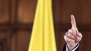 Ministra de Relaciones Exteriores de Colombia, María Angela Holguín, cuando hablaba de los temas que se impartirían en la cumbre.