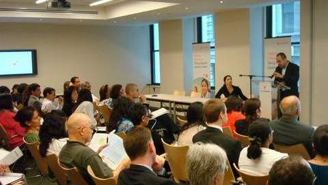 Seminario en las oficinas de la organización Hispanic Federation.
