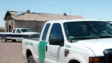 Punto de control de la Patrulla Fronteriza.