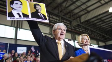 Newt Gingrich se encuentra en Dover, Delaware haciendo campaña.