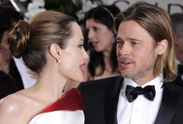 Los actores estadounidenses Angelina Jolie y Brad Pitt.