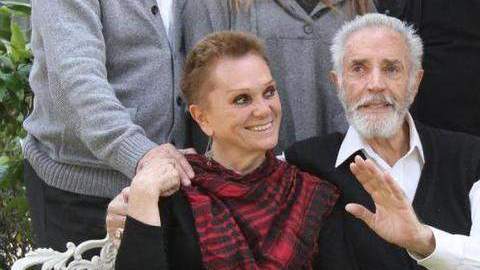 Julio Alemán y familia en  enero.