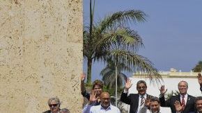 Los presidentes de los países de América posan, hoy, domingo 15 de abril de 2012, para la foto oficial de la VI Cumbre de las Américas en Cartagena de Indias, Colombia.