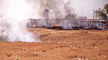 Cazas sudaneses bombardearon Bentiu, territorio sursudanés, el sábado pasado.