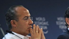 Los mandatarios de México, España y Guatemala   en el foro.