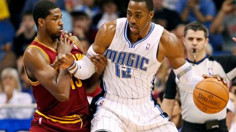 Dwight Howard en un partido del Magic de Orlando.