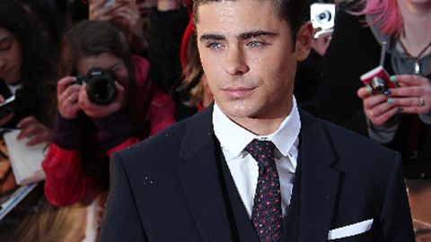Zac Efron durante la presentación de su nuevo drama romántico "The Lucky One".