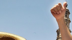 El candidato presidencial de la coalición Compromiso por México, Enrique Peña Nieto, encabezó un mitin en la Plaza Patria de Aguascalientes.