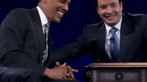 El presidente Barack Obama durante el show de Jimmy Fallon.