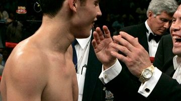 Julio César Chávez Jr. y su padre Julio César Chávez.