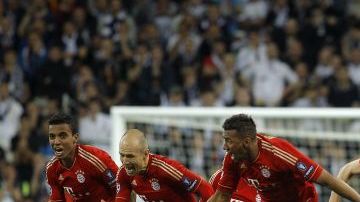 Los jugadores celebran.