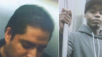 Los sospechosos fueron fotografiados con los teléfonos celulares de las víctimas.