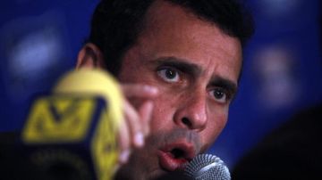 El candidato opositor a la Presidencia de Venezuela, Henrique Capriles.