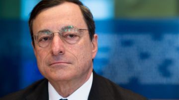 Mario Draghi, presidente del Banco Central Europeo, hoy en Bruselas en comparecencia frente al Parlamento Europeo.