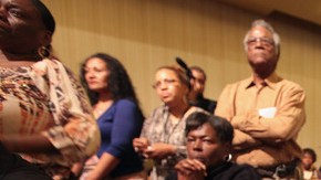 Con una demostración  en la iglesia  West Los Angeles Church in Christ se recordó el segundo mes del asesinato de Trayvon Martin en Florida a manos de George Zimmerman.