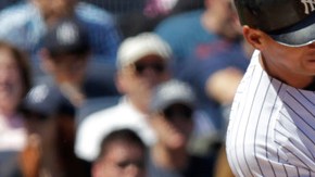 Alex Rodríguez, mientras bateaba ayer de incogible. El antesalista de los Yankees destronó a Willie Mays del octavo lugar de carreras empujadas en las mayores.