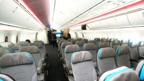 Un avión de pasajeros.