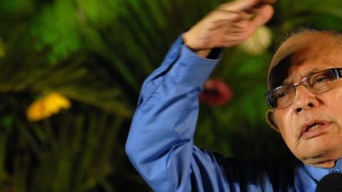 Tomas Borge, durante su intervención en un acto en Managua, el 29 de febrero de 2008.