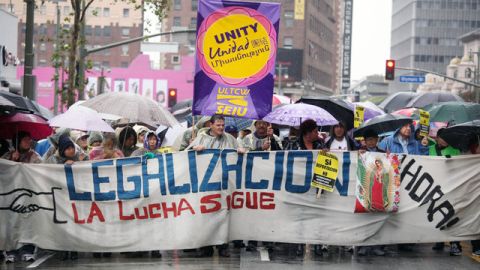 Los Ángeles se prepara para la tradicional marcha del llamado "May Day".
