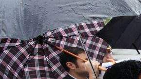 El concejal Richard Alarcón -en el podio- no estuvo presente hoy en el tribunal.