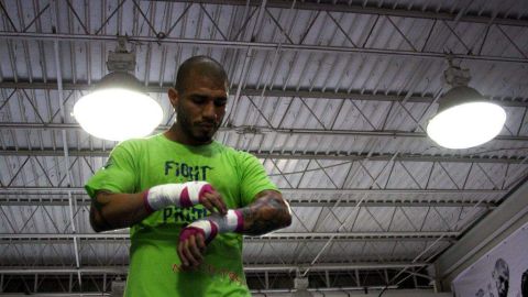 El deportista boricua ha tenido un fuerte entrenamiento.