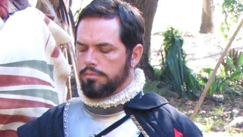 Una recreación histórica del descubrimiento de San Agustín por el navegador Pedro Menéndez de Avilés.