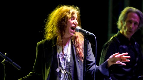 Patti Smith durante su actuación del sábado en el DF.