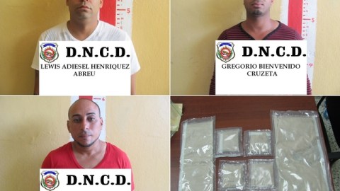 Cargamento de heroína decomisado por las autoridades dominicanas.