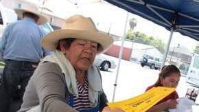 Los angelinos aprovechan para comprar vegetales frescos en  el Farmers Market de Vermont y Adams.