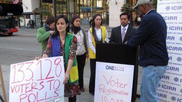 La ICIRR ha liderado esfuerzos para registrar votantes en las comunidades inmigrantes de Illinois.