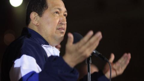 El Presidente de Venezuela, Hugo Chávez.