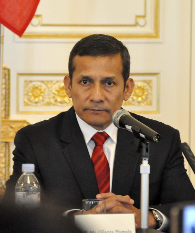 El presidente de Perú, Ollanta Humala, en rueda de prensa en Tokío.