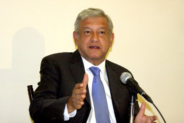 El candidato presidencial de la coalición Movimiento Progresista, Andrés Manuel López Obrador.