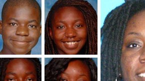 Tanya Thomas  y sus cuatro  hijos, todos asesinados por la mujer.