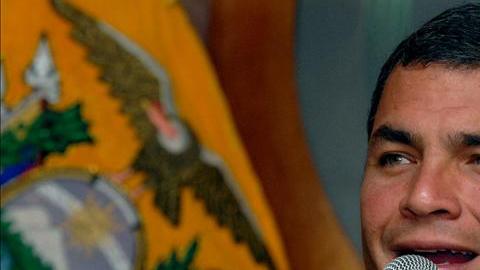 En la imagen, el presidente ecuatoriano, Rafael Correa.