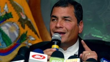 En la imagen, el presidente ecuatoriano, Rafael Correa.