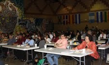 Asistentes a una de las sesiones durante el National Latino Congreso en el Instituto West Side Tech, en Chicago.