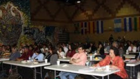 Asistentes a una de las sesiones durante el National Latino Congreso en el Instituto West Side Tech, en Chicago.