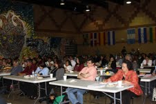 Asistentes a una de las sesiones durante el National Latino Congreso en el Instituto West Side Tech, en Chicago.