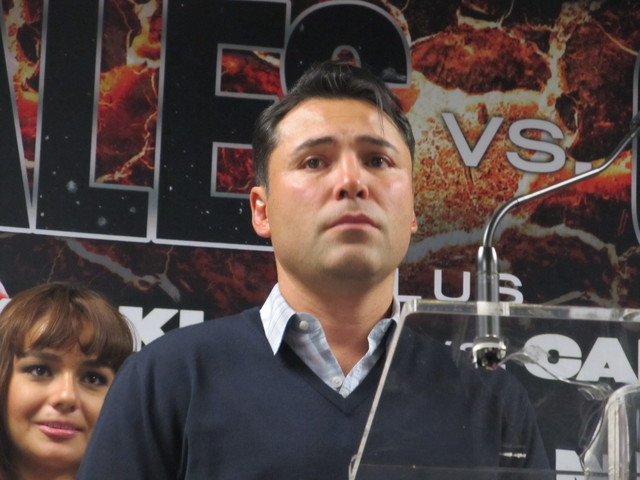 El boxeador Óscar De La Hoya.