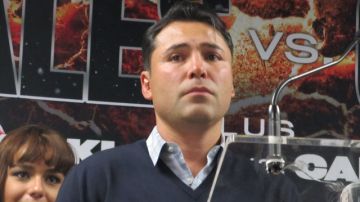 El boxeador Óscar De La Hoya.