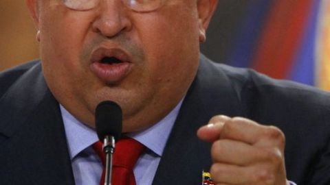 El presidente de Venezuela Hugo Chávez.