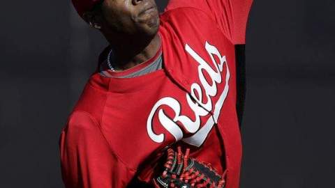 Aroldis Chapman, de los Reds de Cincinnati.
