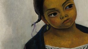 Diego Rivera pintó 'Niña en azul y blanco' en 1939.