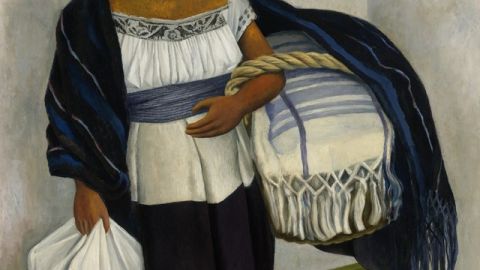 Diego Rivera pintó 'Niña en azul y blanco' en 1939.