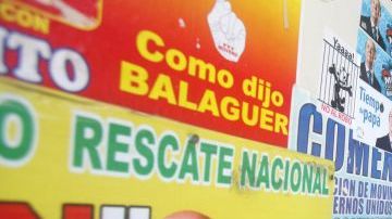 Escenas como esta se ven desde el domingo en la República Dominicana entre los seguidores de Hipólito Mejía.