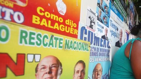Escenas como esta se ven desde el domingo en la República Dominicana entre los seguidores de Hipólito Mejía.
