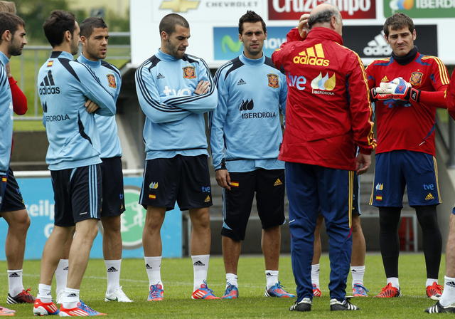 Vicente del Bosque continúa con la preparación de la 'Roja' en Austria, para defender su título en la Eurocopa de Naciones.